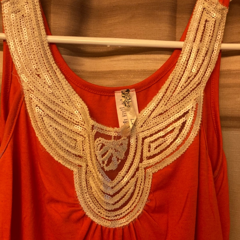 Sequined tank top - Picture 2 of 3